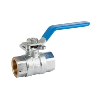 Ball valve (full flow) PN 40, f-f, NPT thread, for mounting actuator