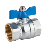 Ball valve with butterfly handle (full flow) PN 25, f-f 
