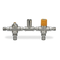 Thermostatic kit with divert valve and mixe 