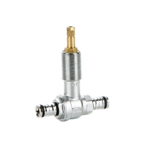 Built-in valve PEX and Multilayer connection (full flow) PN 25