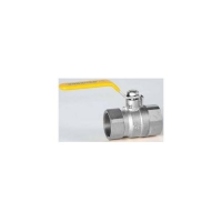 F-F straight gas valve. Lever handle 