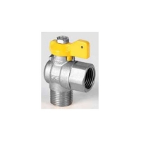 M-F gas square valve. Butterfly handle 