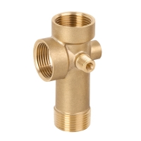 Five ways fitting for pumps coupling, brass, length 100mm