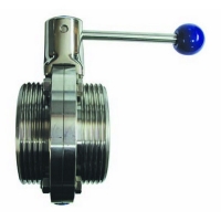 Stainless steel thread ends butterfly valve