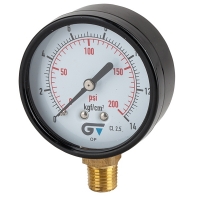 Pressure gauge Ø63 – ¼ radial bottom connection, NPT thread