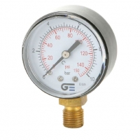 Pressure gauge Ø50 – ¼ radialbottom connection (NPT thread)