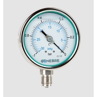 Vacuometer - Bourdon tube pressure gauge 